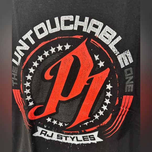 Vintage WWE AJ Styles Untouchable T-Shirt - Picture 5 of 8